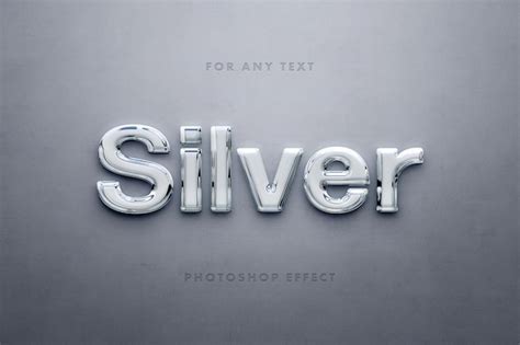 silver text|Silver Text Effect Template .